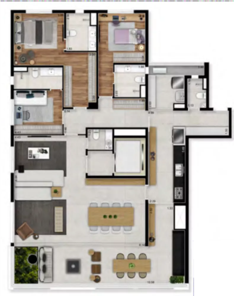 Apartamento, 3 quartos, 140 m² - Foto 8