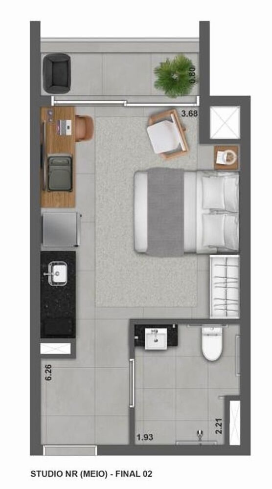 Apartamento à venda com 1 quarto, 47m² - Foto 14