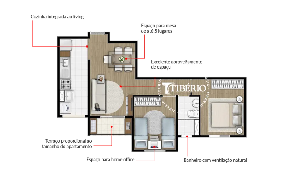 Apartamento, 2 quartos, 51 m² - Foto 8