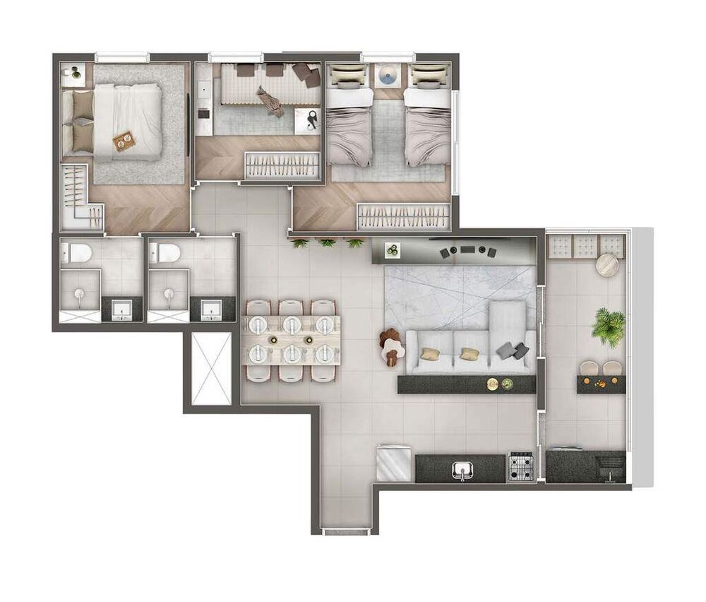Apartamento à venda com 2 quartos, 49m² - Foto 46