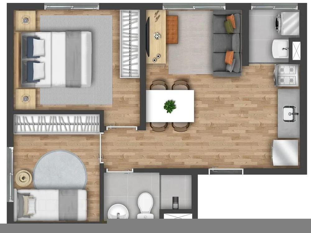 Apartamento, 2 quartos, 31 m² - Foto 2