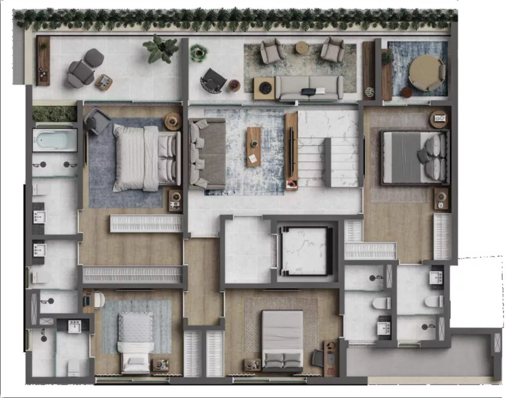 Apartamento, 3 quartos, 175 m² - Foto 2