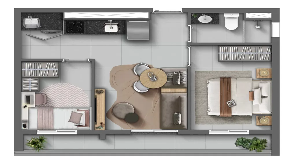 Apartamento, 2 quartos, 57 m² - Foto 9