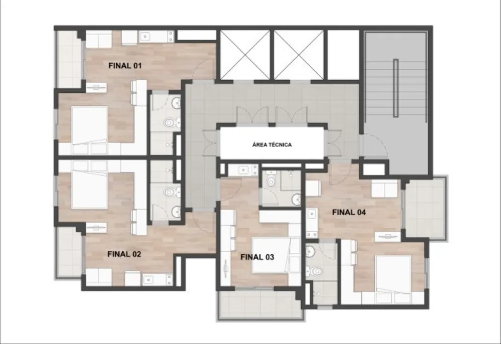 Apartamento, 1 quarto, 20 m² - Foto 6