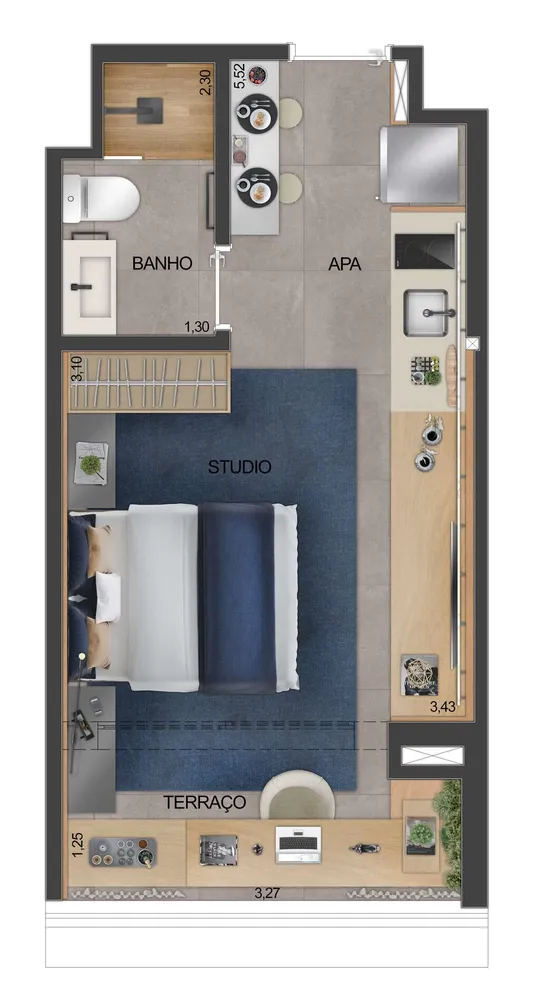 Apartamento, 1 quarto, 35 m² - Foto 32