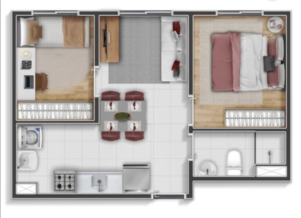 Apartamento, 2 quartos, 33 m² - Foto 19