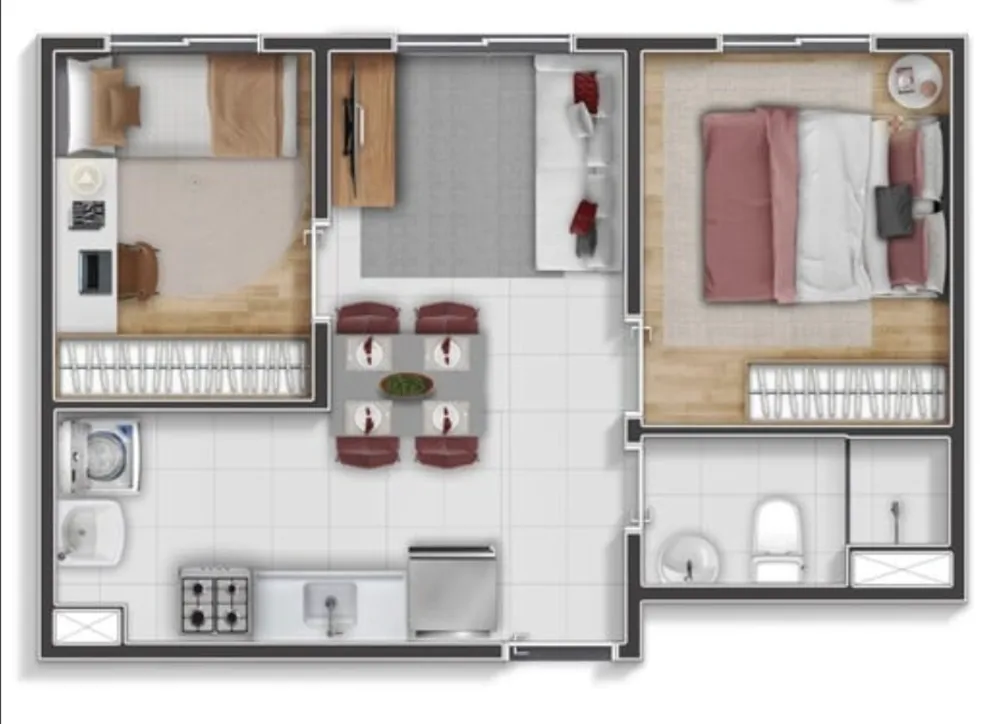 Apartamento, 2 quartos, 35 m² - Foto 32