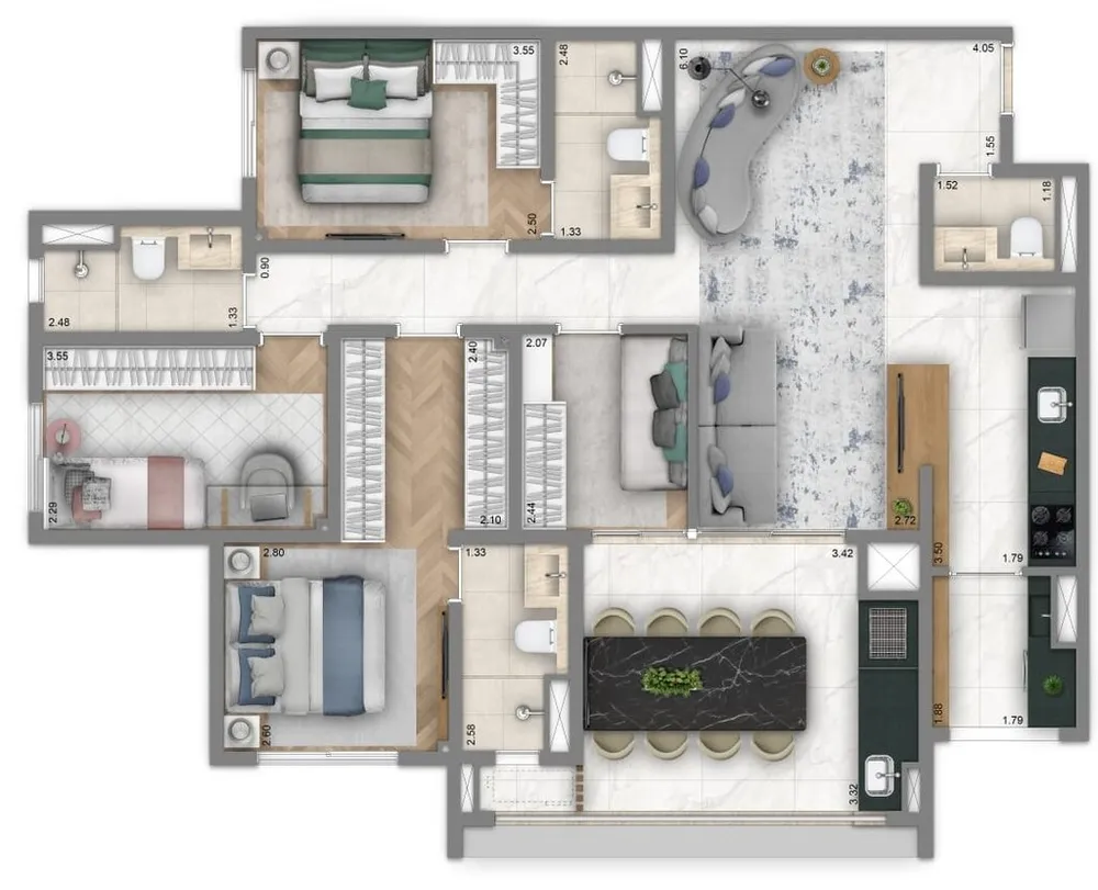 Apartamento, 2 quartos, 86 m² - Foto 8