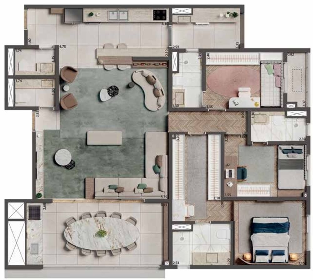 Apartamento à venda com 3 quartos, 84m² - Foto 7
