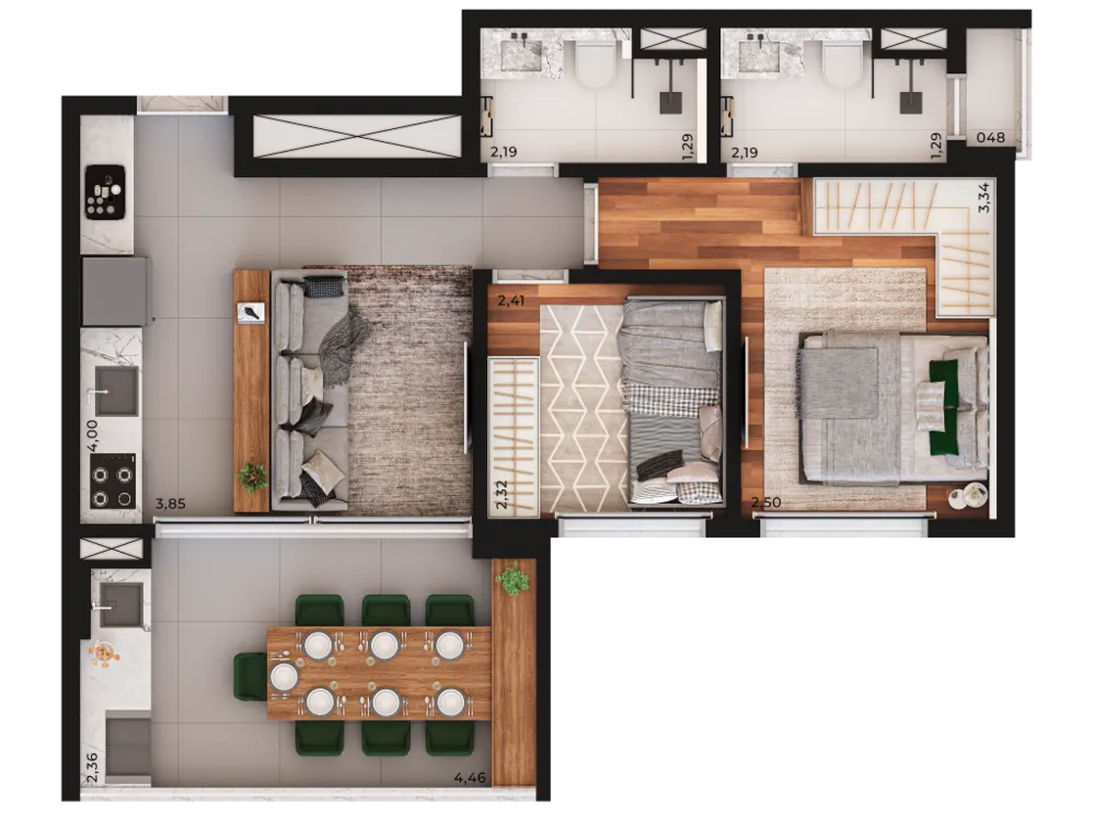 Apartamento, 1 quarto, 44 m² - Foto 23
