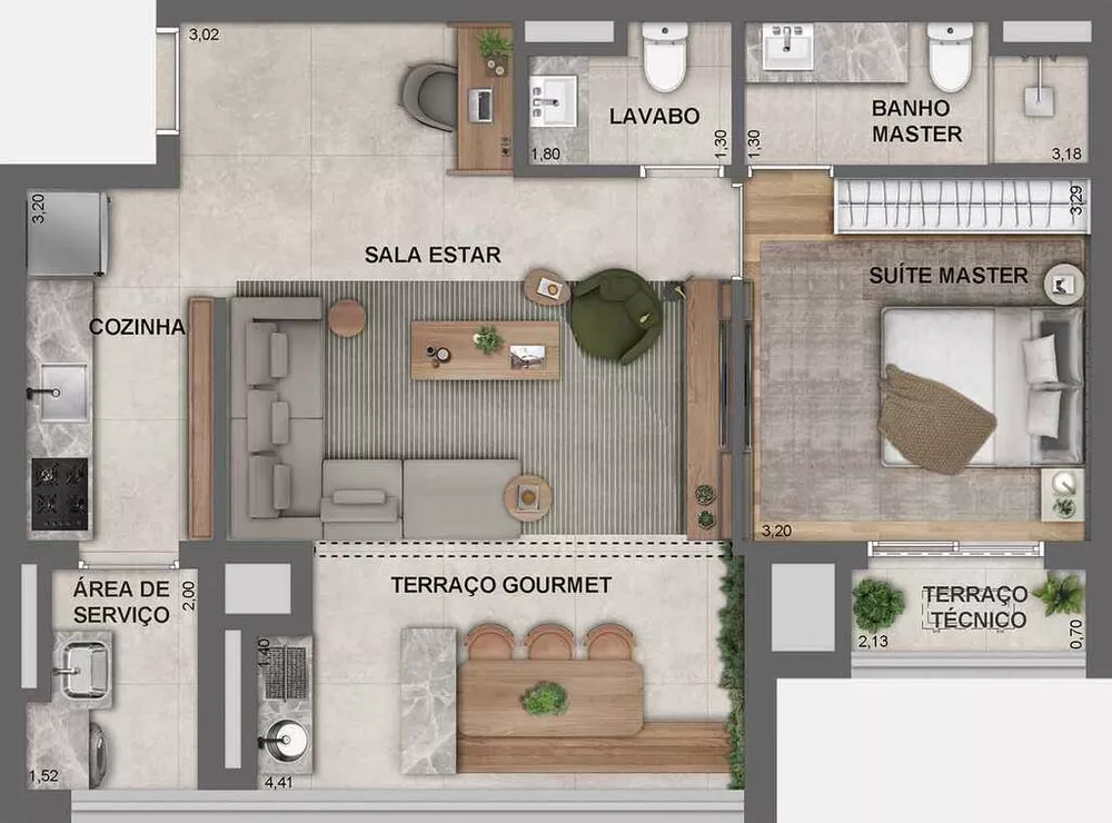 Apartamento, 2 quartos, 70 m² - Foto 9