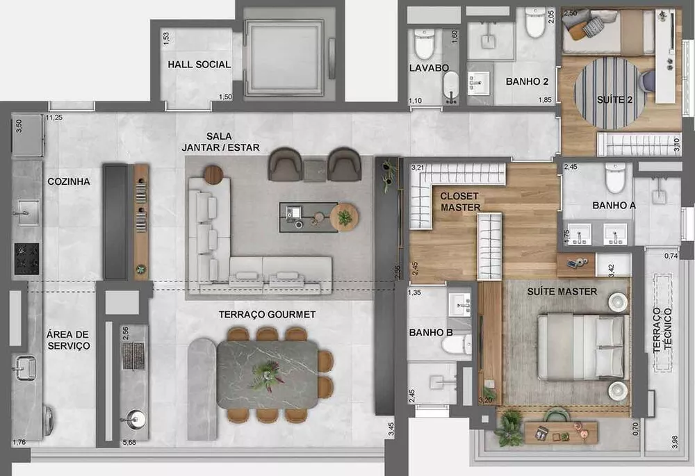 Apartamento, 2 quartos, 70 m² - Foto 4