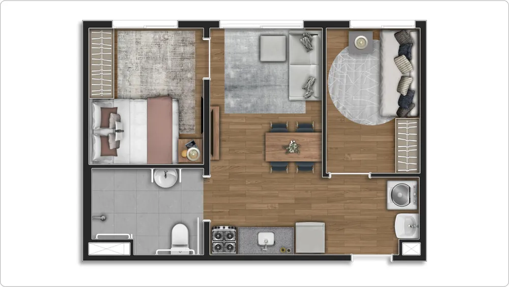 Apartamento, 2 quartos, 37 m² - Foto 31