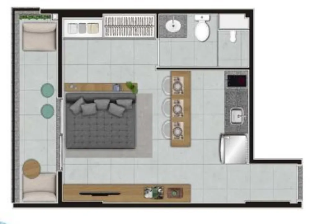 Apartamento, 1 quarto, 24 m² - Foto 29