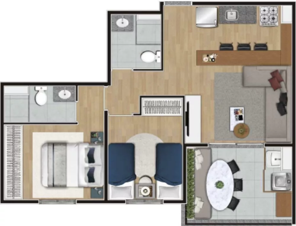Apartamento, 1 quarto, 24 m² - Foto 10