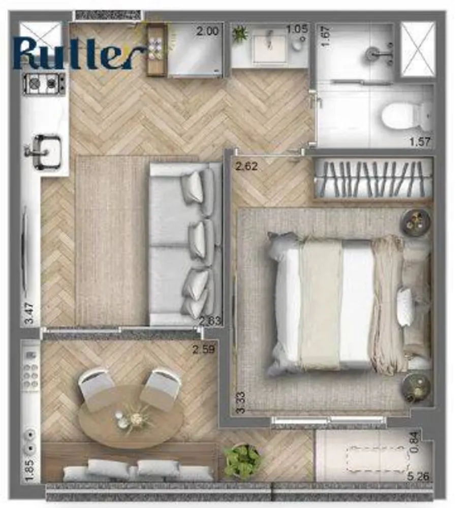 Apartamento, 1 quarto, 32 m² - Foto 5