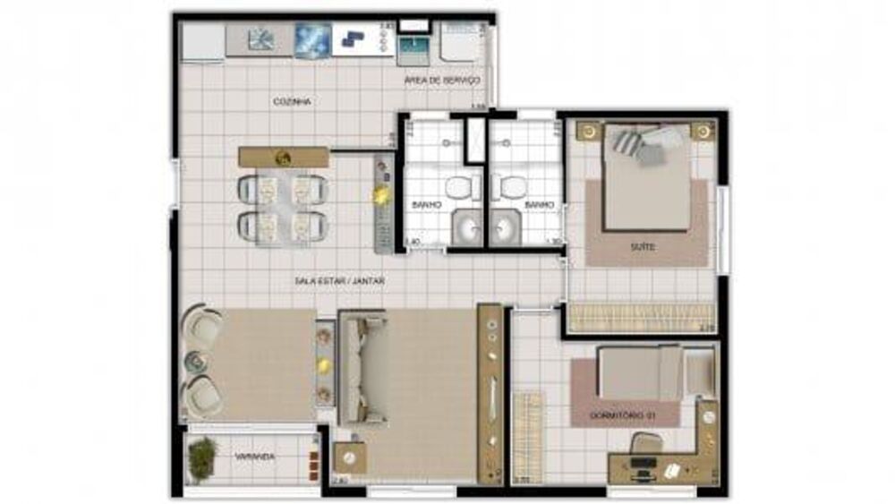 Apartamento à venda com 3 quartos, 77m² - Foto 12