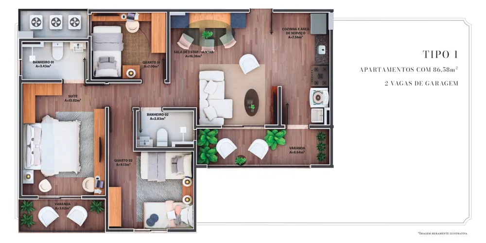 Apartamento, 3 quartos, 86 m² - Foto 10