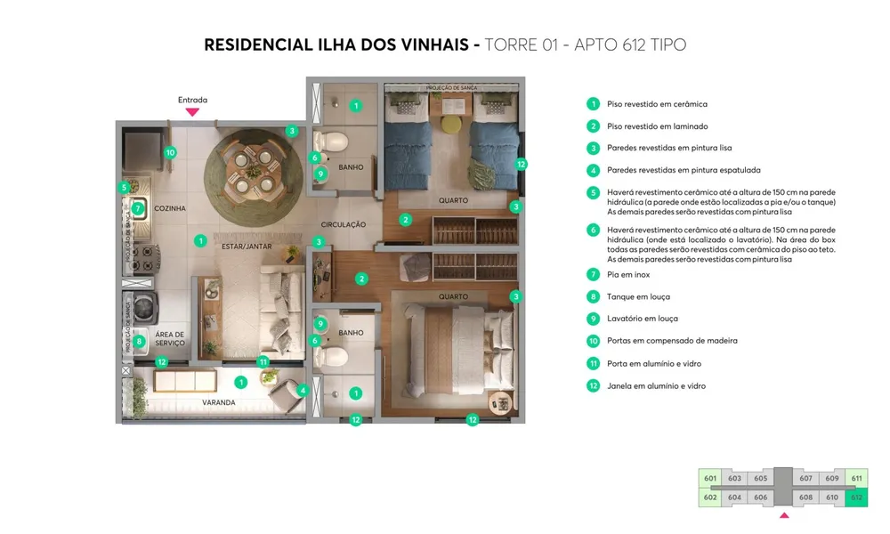 Apartamento, 2 quartos, 43 m² - Foto 18