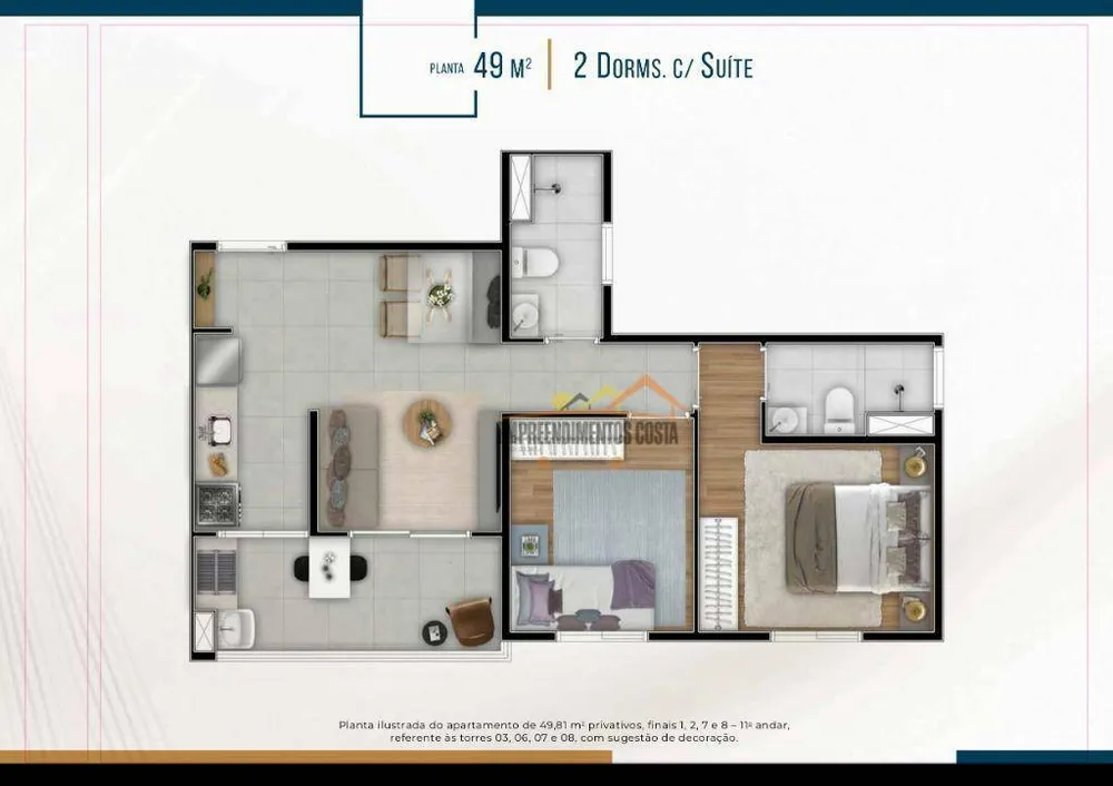 Apartamento, 2 quartos, 45 m² - Foto 12