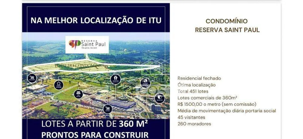 Loteamento e Condomínio, 360 m² - Foto 1