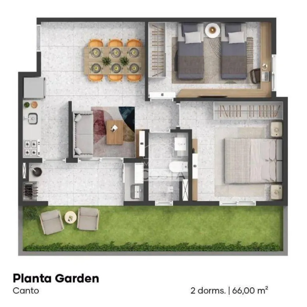Apartamento, 2 quartos, 51 m² - Foto 3