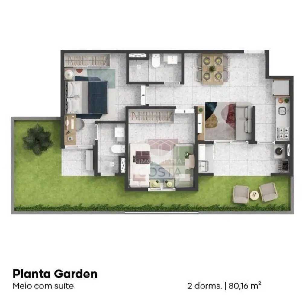 Apartamento, 2 quartos, 51 m² - Foto 2