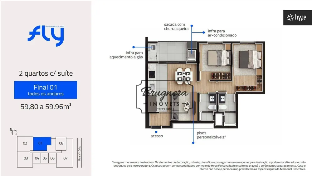 Apartamento, 2 quartos, 62 m² - Foto 4