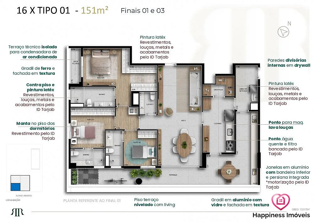 Apartamento, 3 quartos, 151 m² - Foto 21