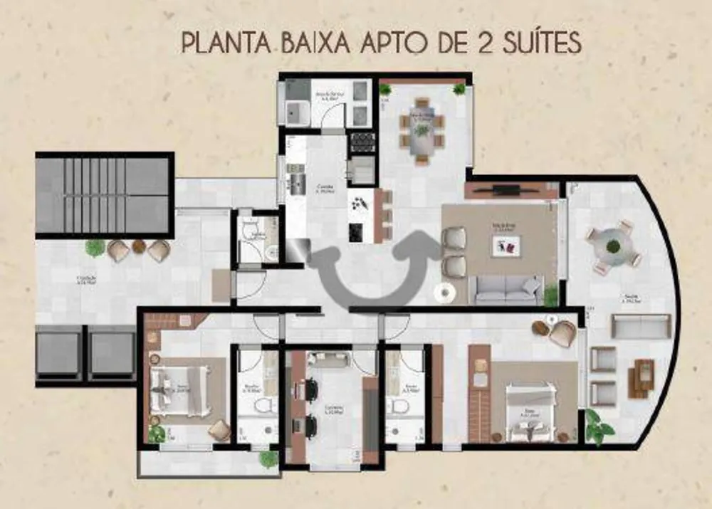 Apartamento, 3 quartos, 161 m² - Foto 1