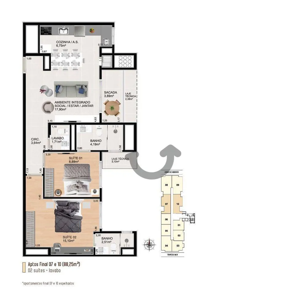 Apartamento, 2 quartos, 159 m² - Foto 3