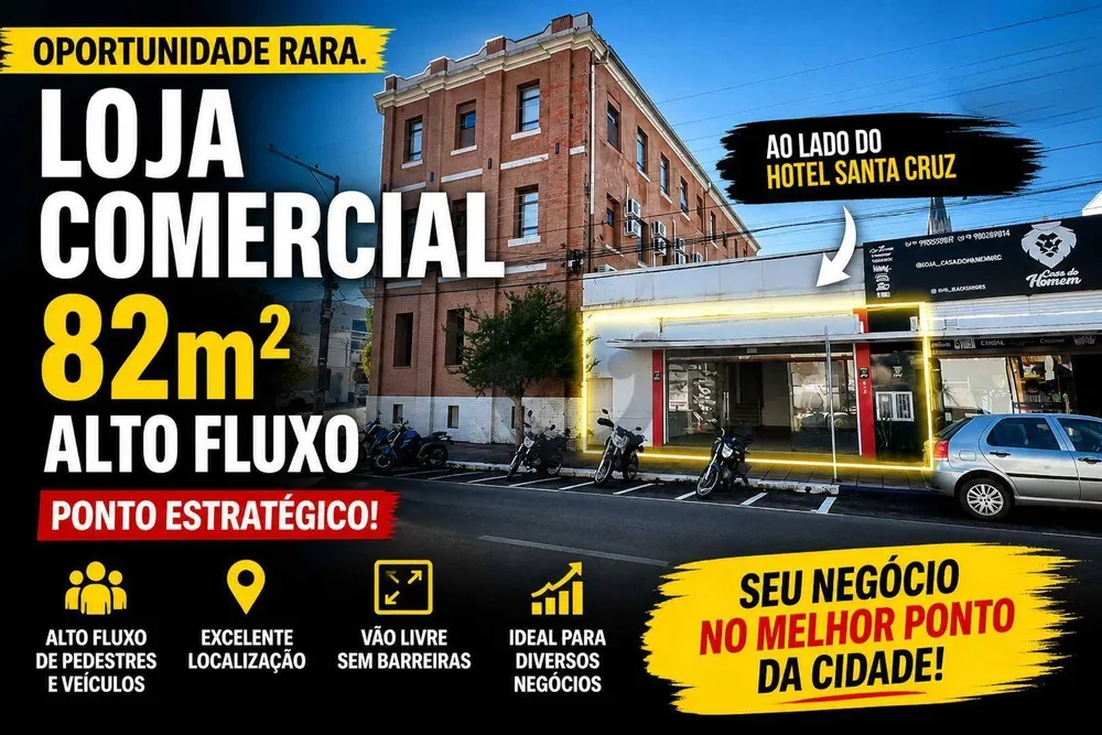 Loja-Salão, 82 m² - Foto 1