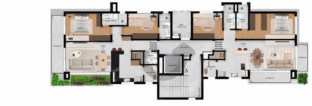 Apartamento, 2 quartos, 95 m² - Foto 3