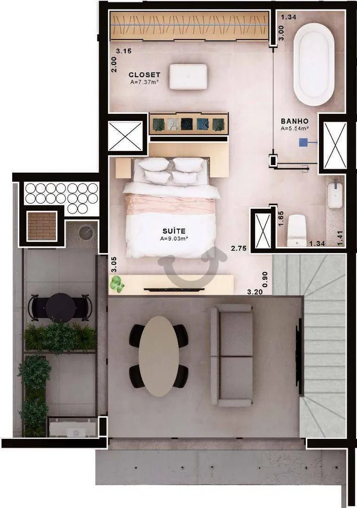 Apartamento, 1 quarto, 83 m² - Foto 4