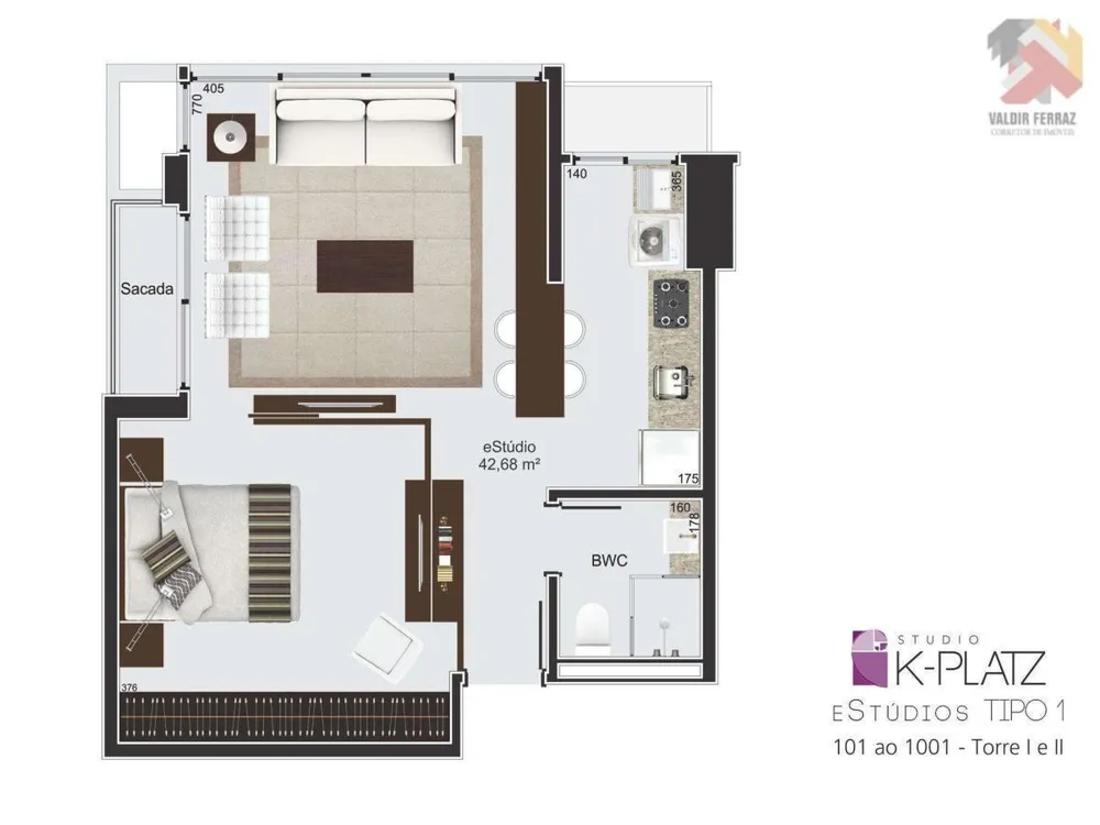 Apartamento, 1 quarto, 34 m² - Foto 8