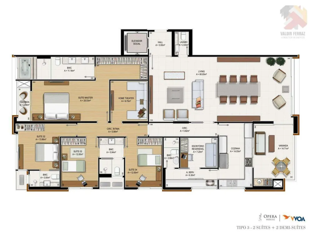 Apartamento, 4 quartos, 308 m² - Foto 8