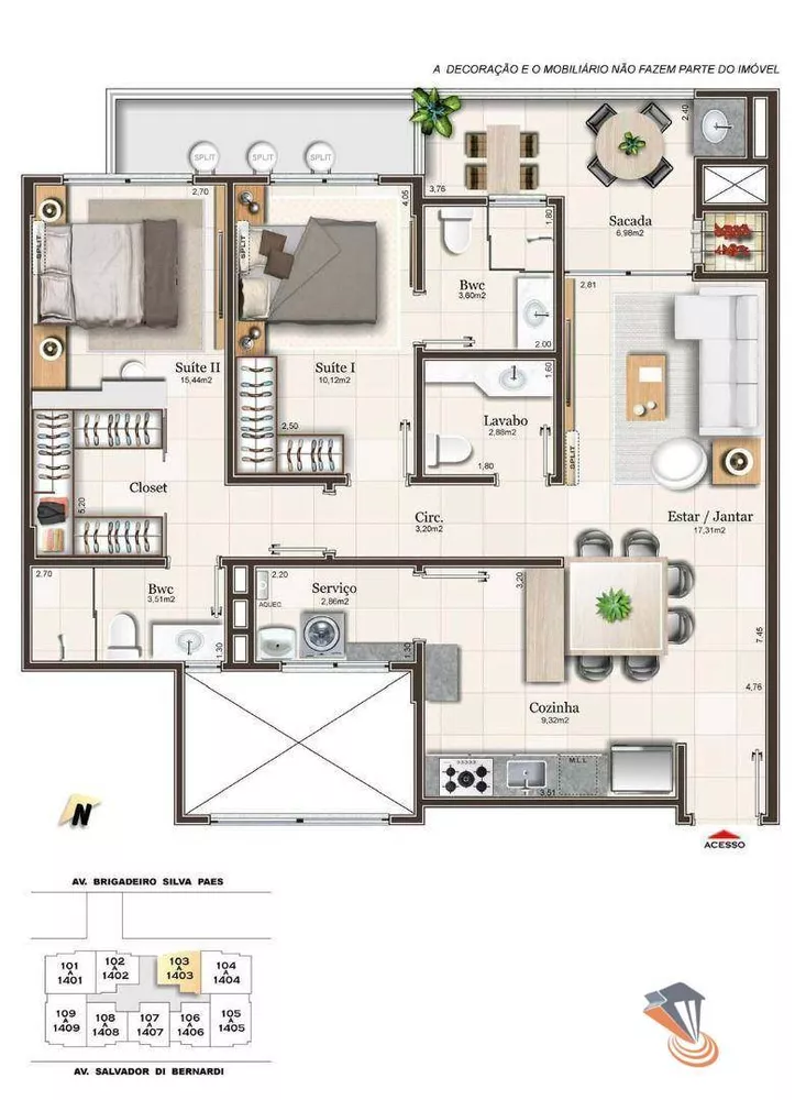 Apartamento, 2 quartos, 89 m² - Foto 13