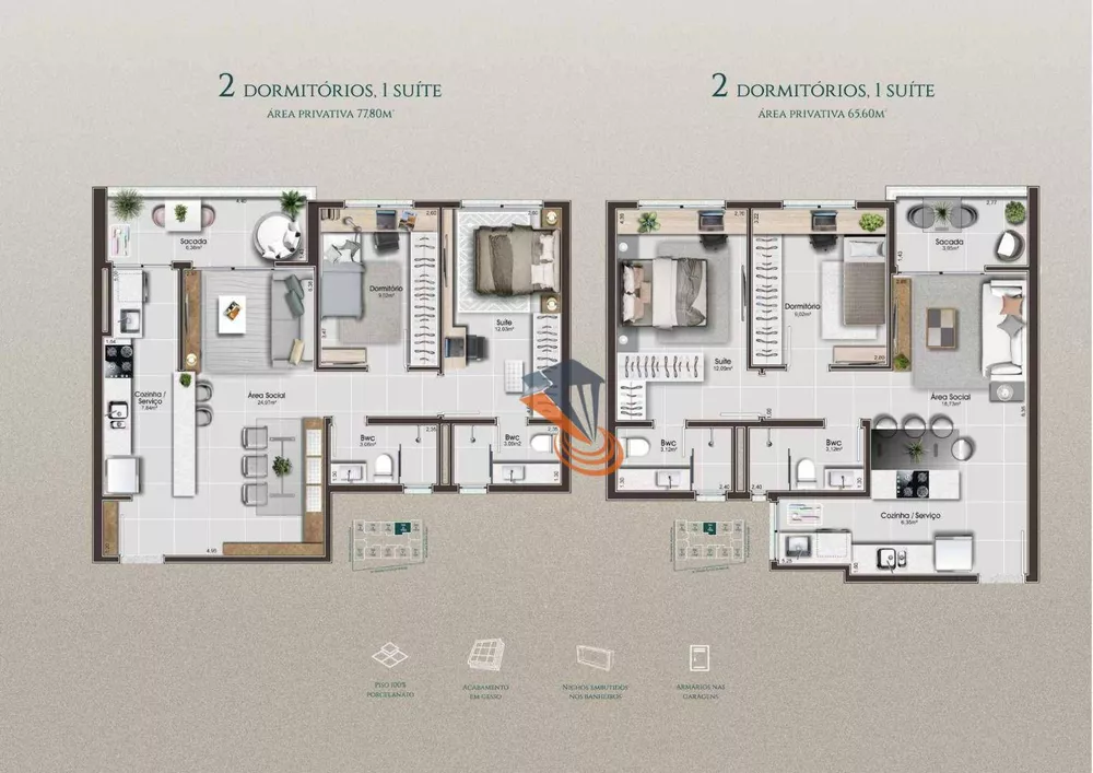 Apartamento, 2 quartos, 65 m² - Foto 17