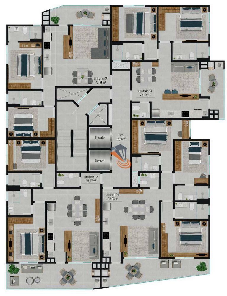 Apartamento à venda com 2 quartos, 89m² - Foto 27