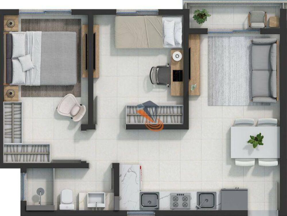 Apartamento, 2 quartos, 58 m² - Foto 4