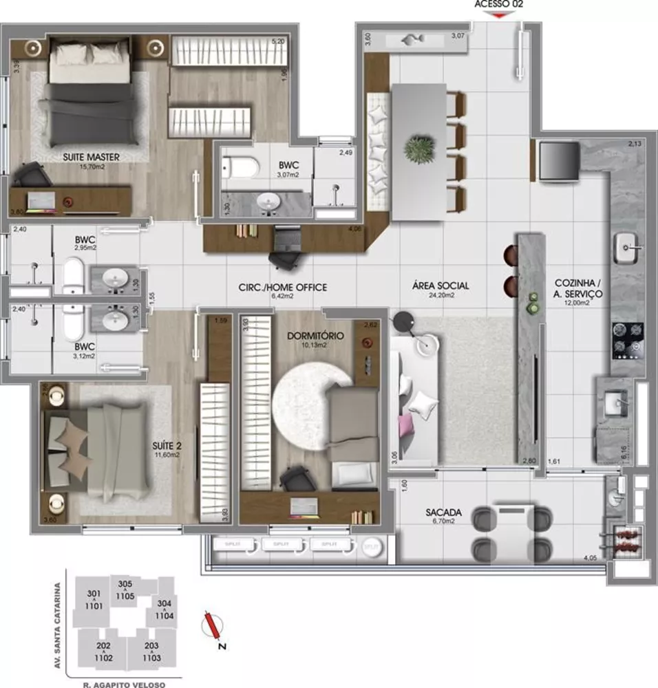 Apartamento, 3 quartos, 109 m² - Foto 14