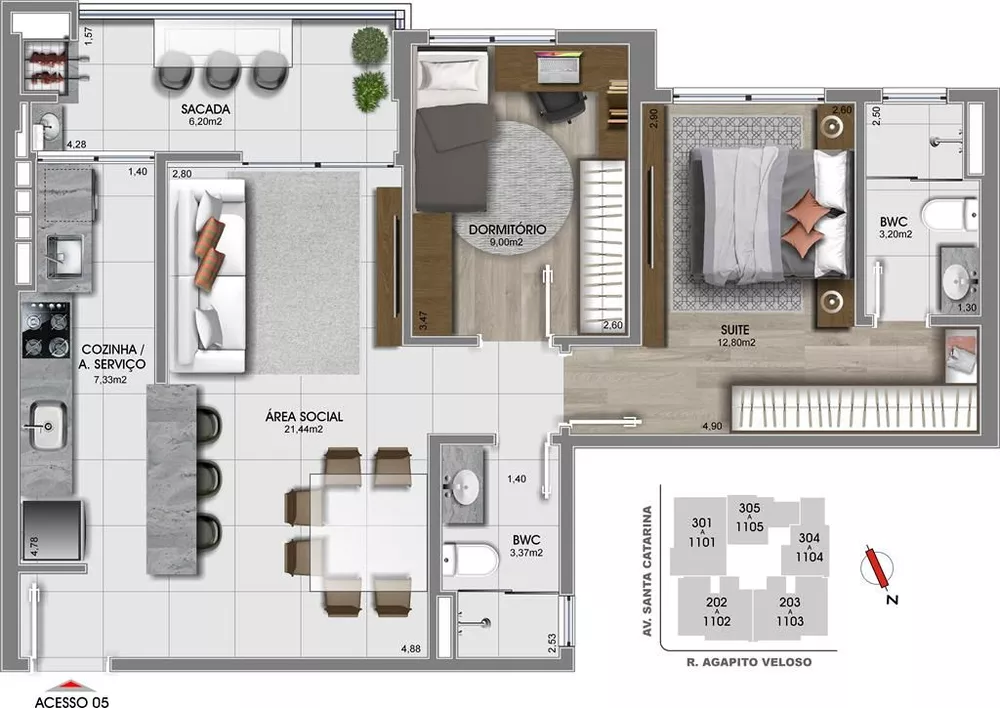 Apartamento, 3 quartos, 109 m² - Foto 17