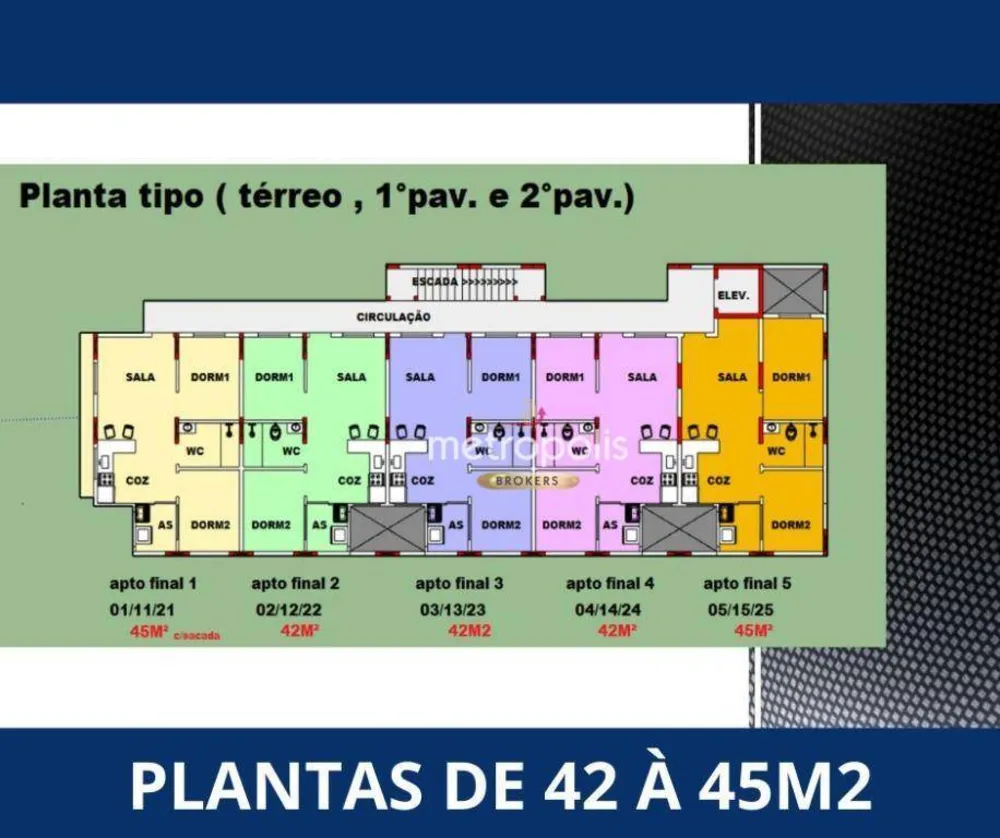 Apartamento, 2 quartos, 42 m² - Foto 2