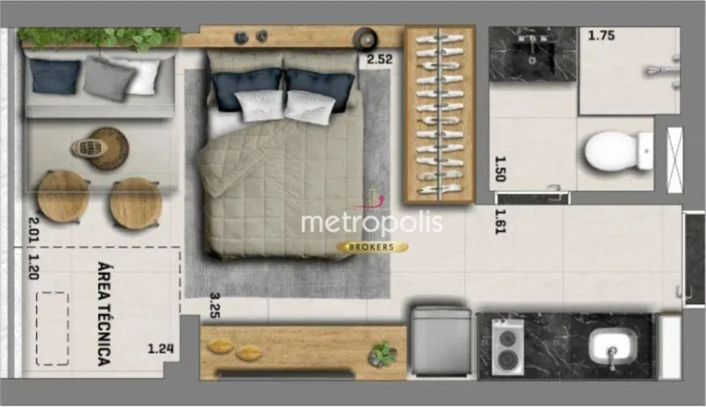 Kitnet-Studio, 22 m² - Foto 5