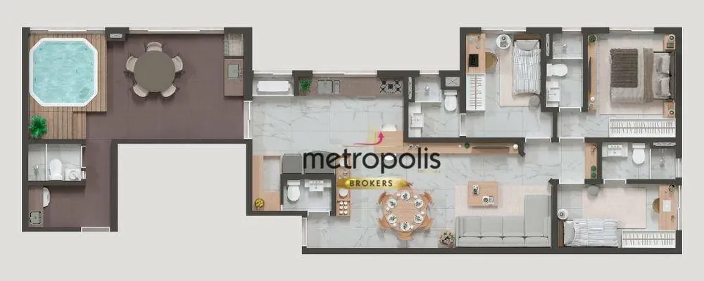 Cobertura, 3 quartos, 120 m² - Foto 3