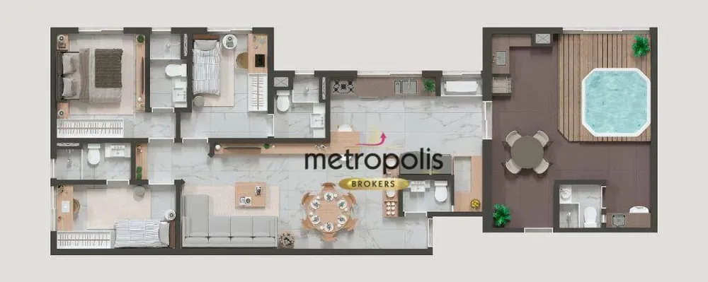 Cobertura, 3 quartos, 120 m² - Foto 1