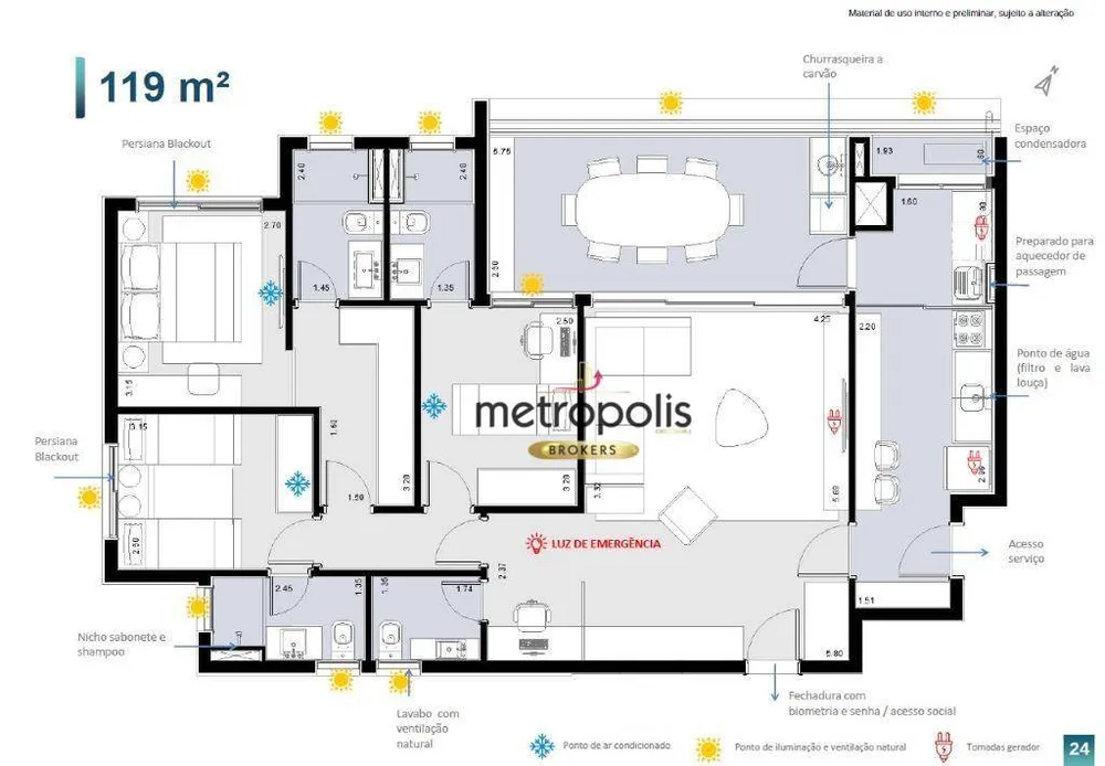 Apartamento, 3 quartos, 115 m² - Foto 6