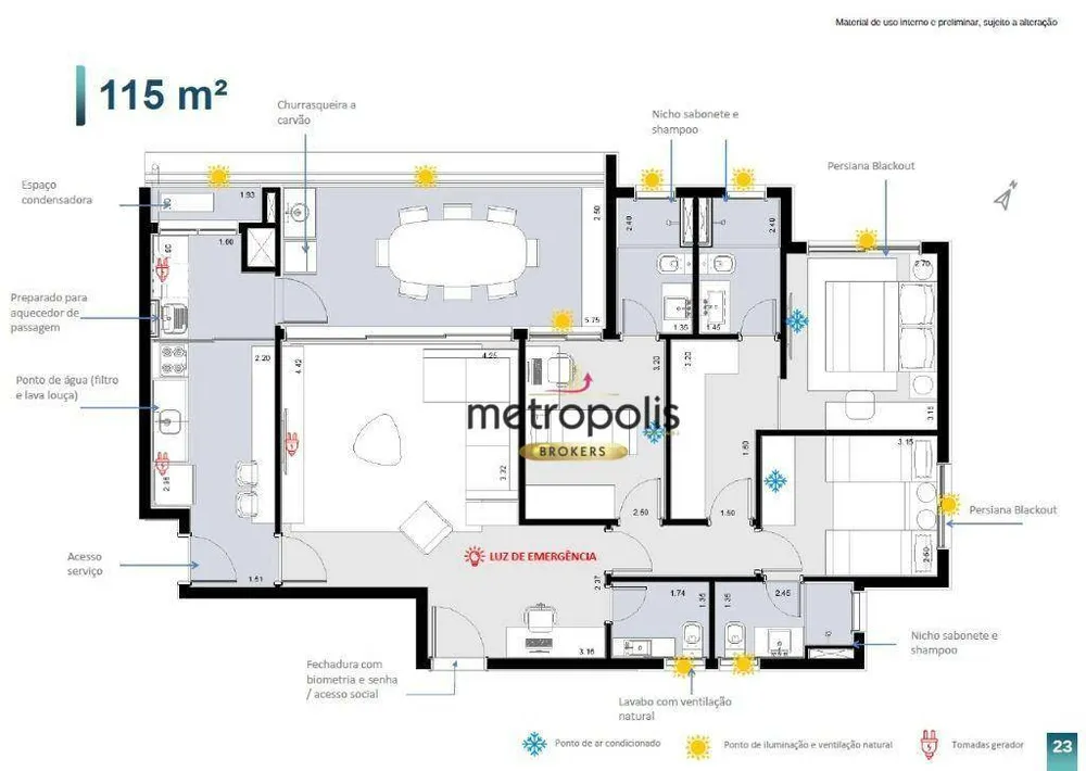 Apartamento, 3 quartos, 115 m² - Foto 5