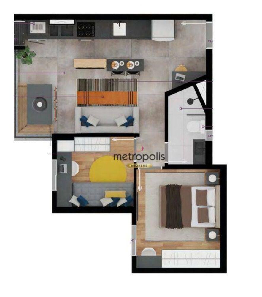 Apartamento à venda com 2 quartos, 44m² - Foto 8
