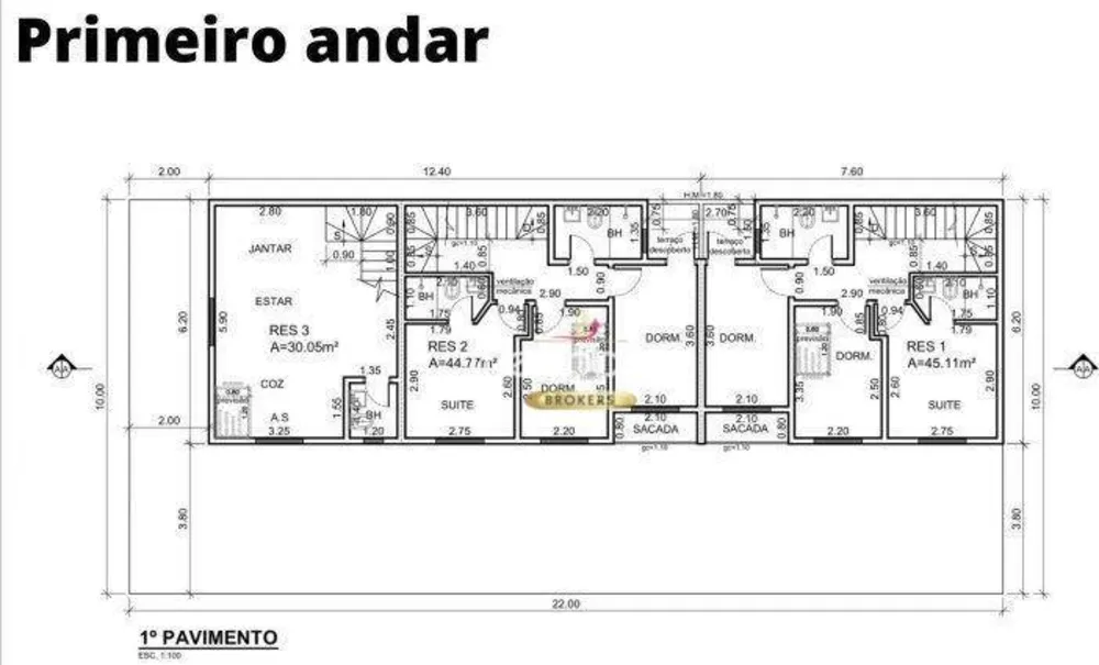 Sobrado, 3 quartos, 106 m² - Foto 9